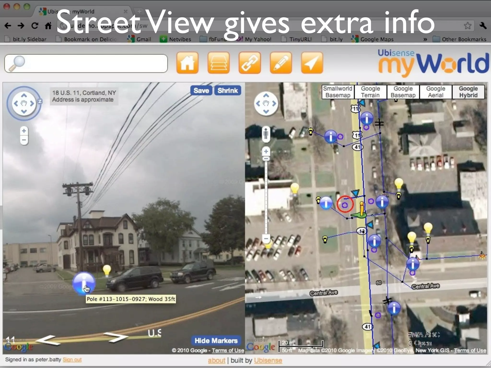 Street View gives extra info
 