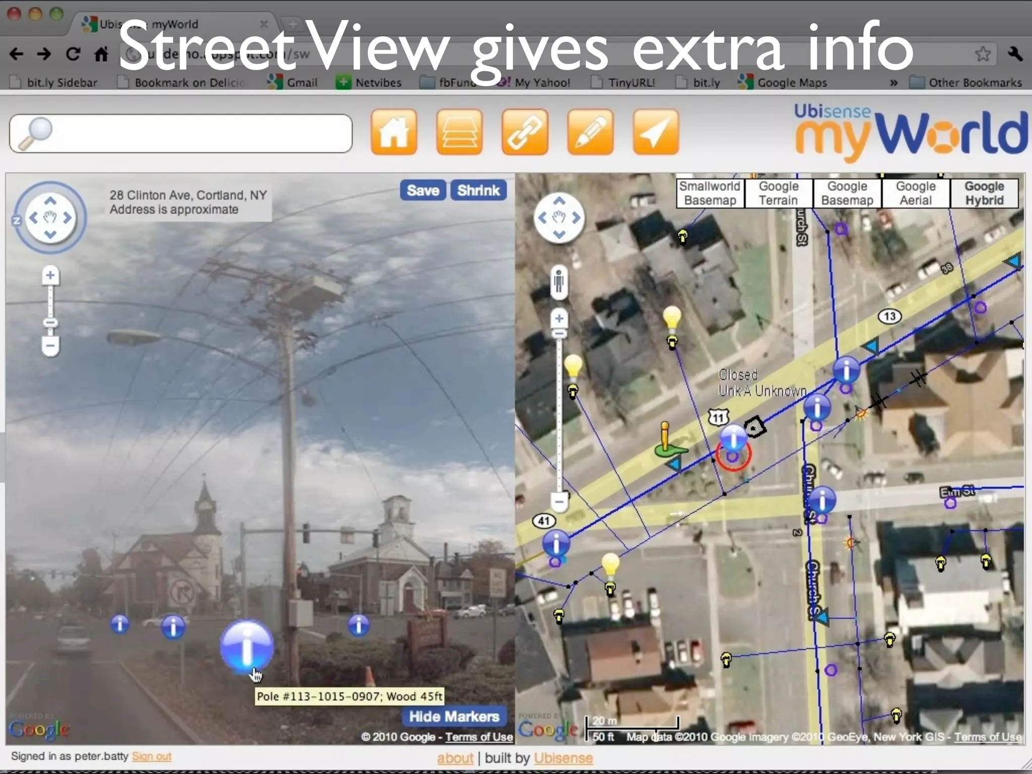 Street View gives extra info
 