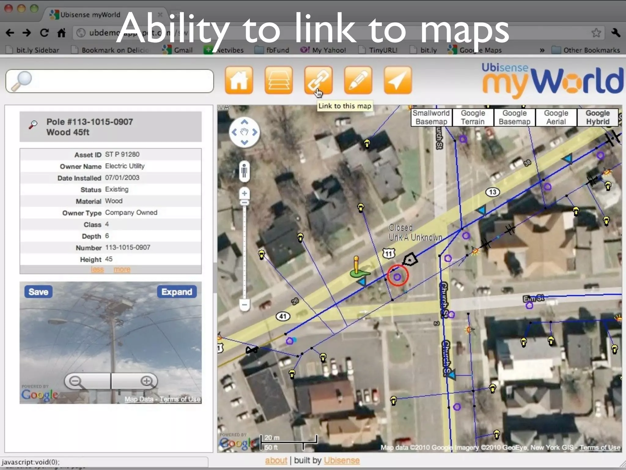 Ability to link to maps
 