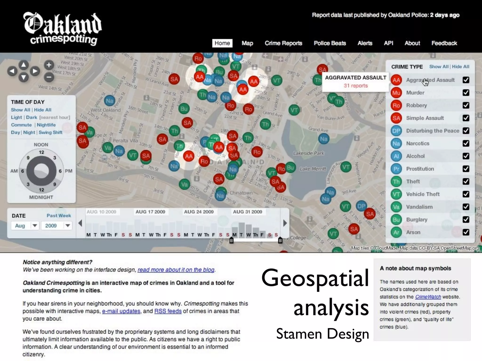 Geospatial
  analysis
 Stamen Design
 