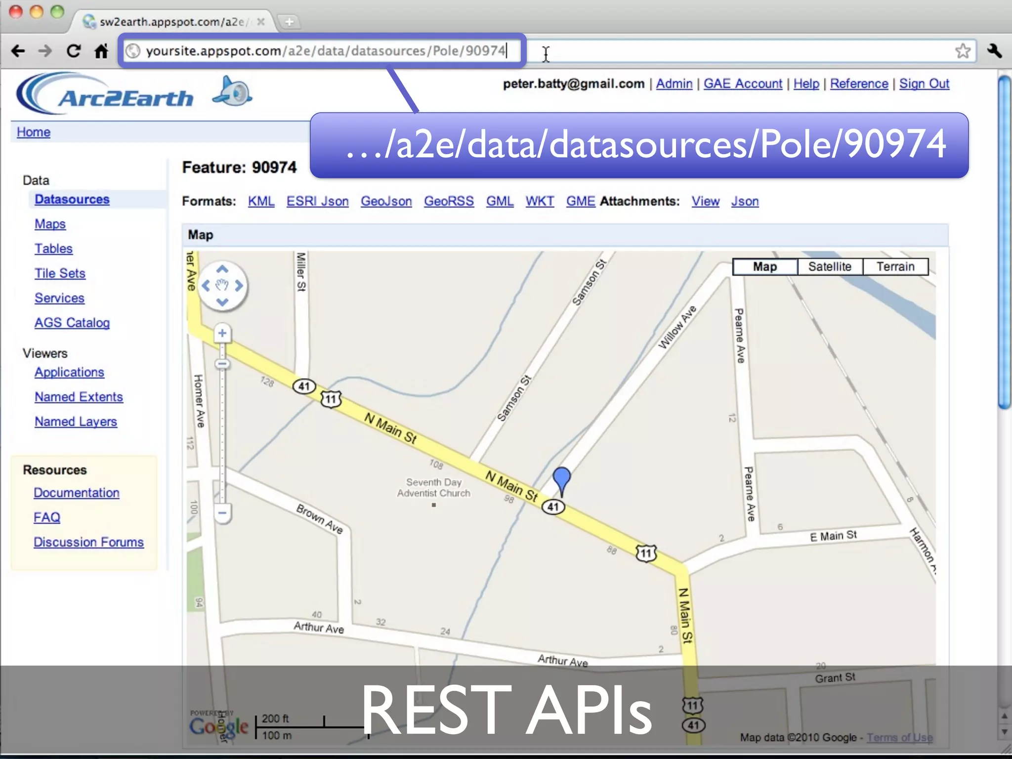 …/a2e/data/datasources/Pole/90974




REST APIs
 