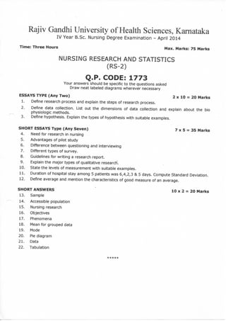 Nsg research&; statistics