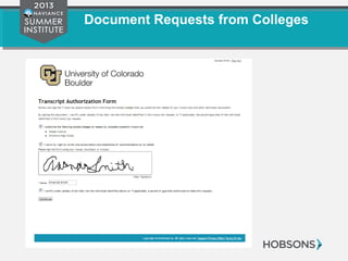 Document Requests from Colleges
 