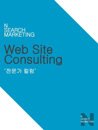 Web Site 
Consulting 
‘전문가 칼럼’ 
N 
SEARCH 
MARKETING  
