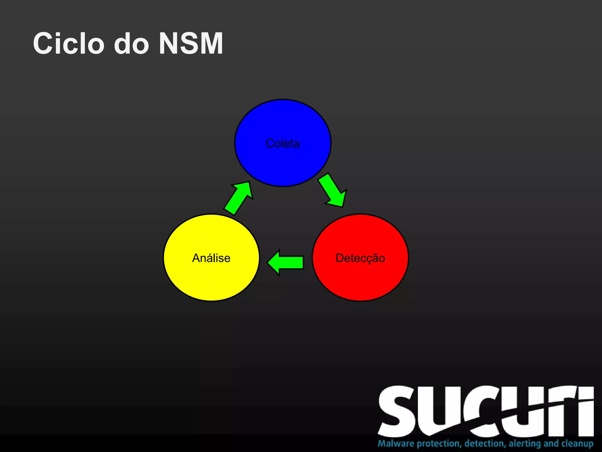 Ciclo do NSM
Coleta
DetecçãoAnálise
 