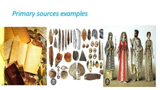 Primary sources examples
 