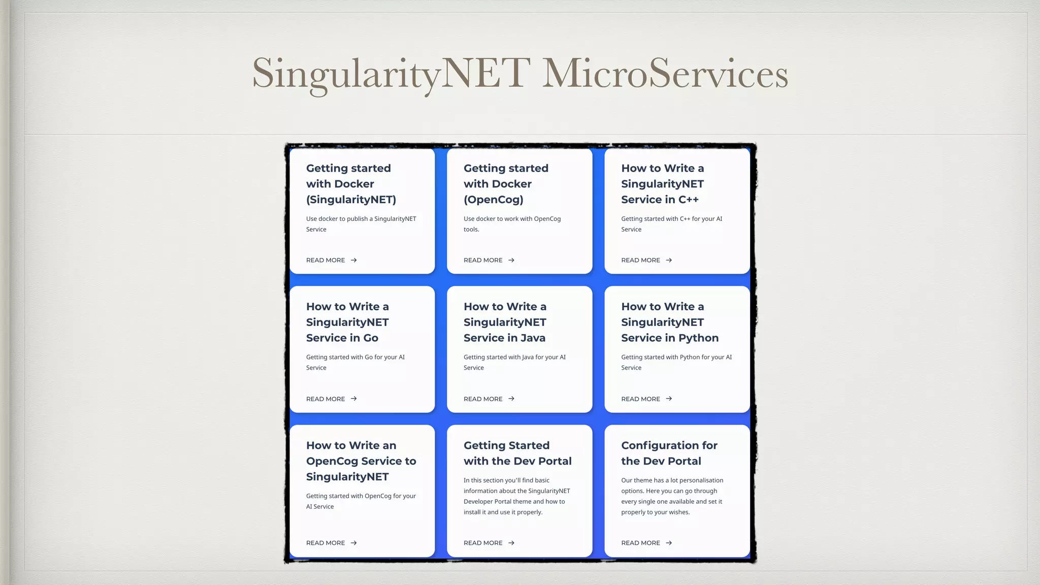 SingularityNET MicroServices
 