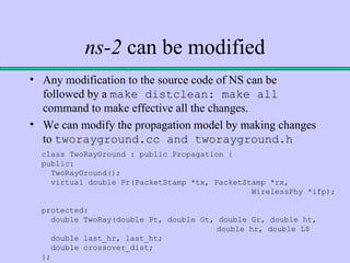 Ns network simulator | PPT | Computer Networking | Computing