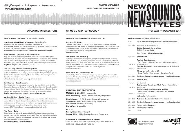 New Sounds New Styles Programme