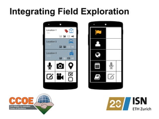 Integrating Field Exploration
Location 1 Location 1
Location 2 Location 2
Location 3 Location 3
500m 500m
110m 110m
20m 20m
nitarian Icons
nitarian symbols has been created by the United
ordination of Humanitarian Affairs. The symbols
ee on ReliefWeb and The Noun Project.
world/world-humanitarian-and-country-icons-2012
m/collections/ocha-humanitarian-icons/
Published in Aug 2012 Contact: ochaavmu@un.orgPublished in Aug 2012 Contact: ochaavmu@un.org
n Icons
n created by the United
an Affairs. The symbols
e Noun Project.
and-country-icons-2012
itarian-icons/
Published in Aug 2012 Contact: ochaavmu@un.org
Humanitarian Icons
A collection of 500 humanitarian symbols has been created by the United
Nations Office for the Coordination of Humanitarian Affairs. The symbols
can be downloaded for free on ReliefWeb and The Noun Project.
http://reliefweb.int/map/world/world-humanitarian-and-country-icons-2012
http://thenounproject.com/collections/ocha-humanitarian-icons/
Published in Aug 2012 Contact: ochaavmu@un.org
Humanitarian Icons
A collection of 500 humanitarian symbols has been created by the United
Nations Office for the Coordination of Humanitarian Affairs. The symbols
can be downloaded for free on ReliefWeb and The Noun Project.
http://reliefweb.int/map/world/world-humanitarian-and-country-icons-2012
http://thenounproject.com/collections/ocha-humanitarian-icons/
Published in Aug 2012 Contact: ochaavmu@un.org
s
ted
ols
012
Published in Aug 2012 Contact: ochaavmu@un.org
 