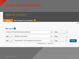 © Middlesex University
Looks kind of like this...
Presentation title | 8
 