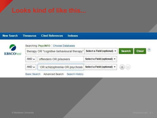 © Middlesex University
Looks kind of like this...
Presentation title | 9
 