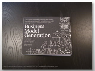 http://platingthebird.tumblr.com/post/207637923/business-model-generation
 