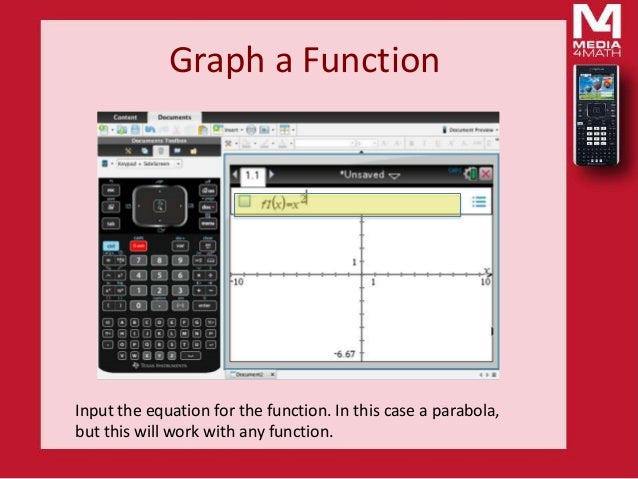 Ti Nspire Cx Tutorial Tangent To A Curve