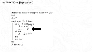 INSTRUCTIONS (Expressions)
 