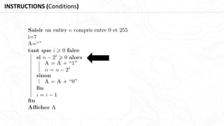 INSTRUCTIONS (Conditions)
 