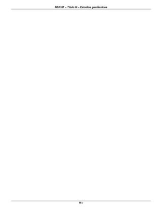 NSR-97 – Título H – Estudios geotécnicos
H-v
 