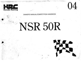 Nsr50 manual de taller