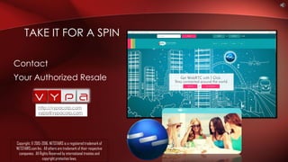 Contact
Your Authorized Resale
TAKE IT FOR A SPIN
http://vypacorp.com
vypa@vypacorp.com
Copyright. © 2015-2016. NETSTAIRS is a registered trademark of
NETSTAIRS.com Inc. All others are trademark of their respective
companies. All Rights Reserved by international treaties and
copyright protection laws.
 