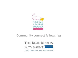 Community connect fellowships
 