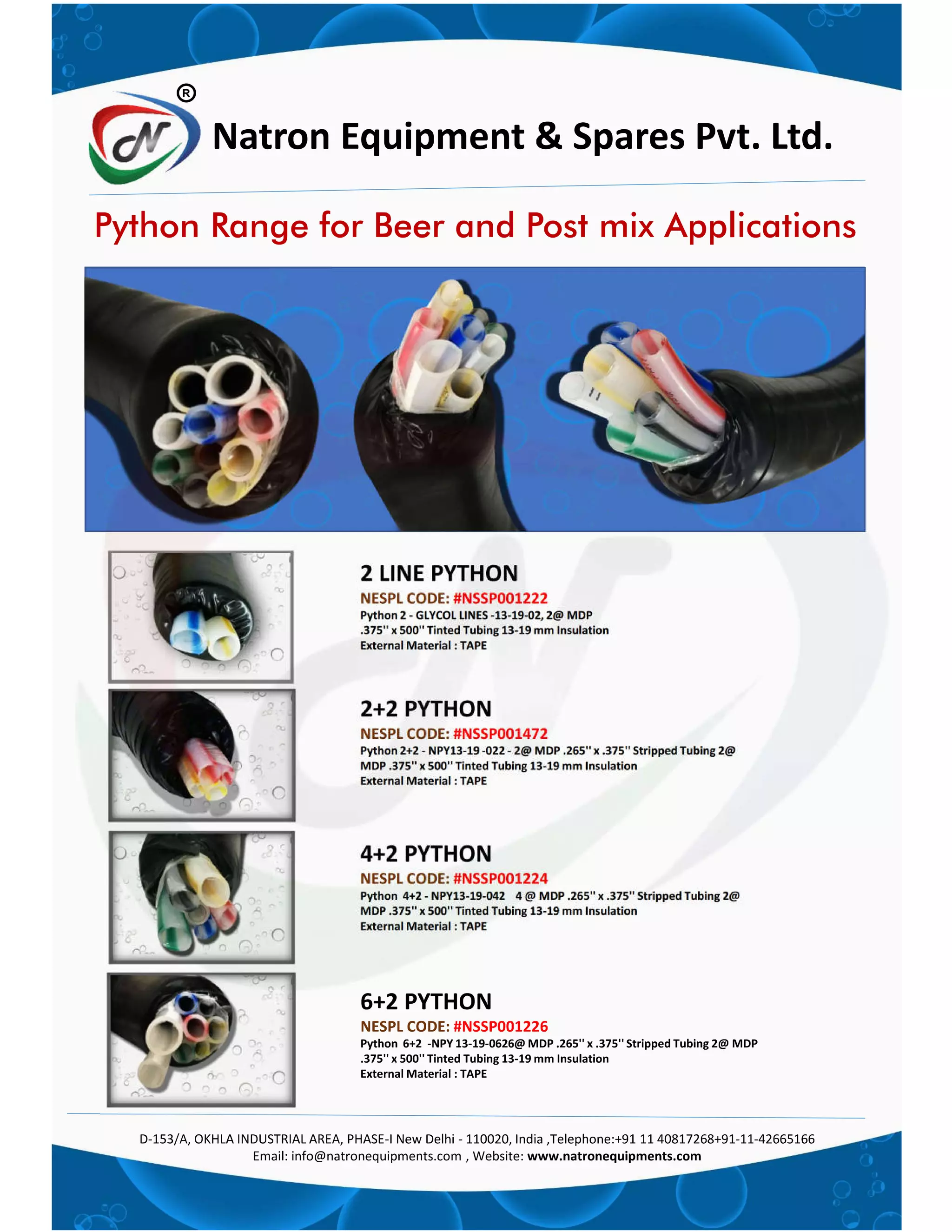 Beer Python Tubing lines | PDF