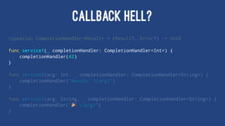 Solving callback hell with good old function composition | PPT