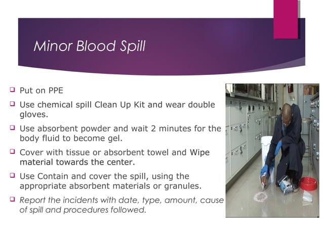 Needle stick, splash, spill | PPT | First Aid | Injuries