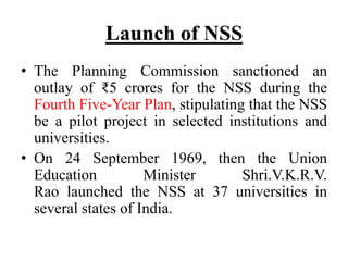 Nss Designing National service scheme....nss....ppt.co