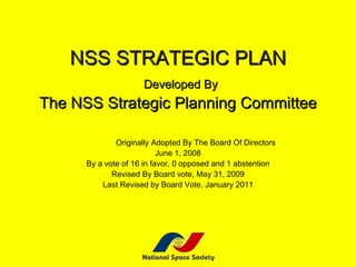 Nss Strategic Plan Ppt Nss Strategic Plan Ppt