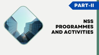 Nss Setup Set Up New NSS Unit & Role Of NSS In Youth Development | PPTX