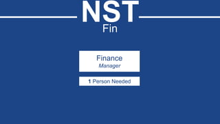 NSTMarComm
PR
Manager
1 Person Needed
 