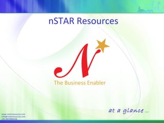nSTAR Resources at a glance  … www.nstarresources.com [email_address] +91-9833994266 