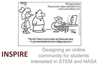 INSPIRE Designing an online community for students interested in STEM and NASA 