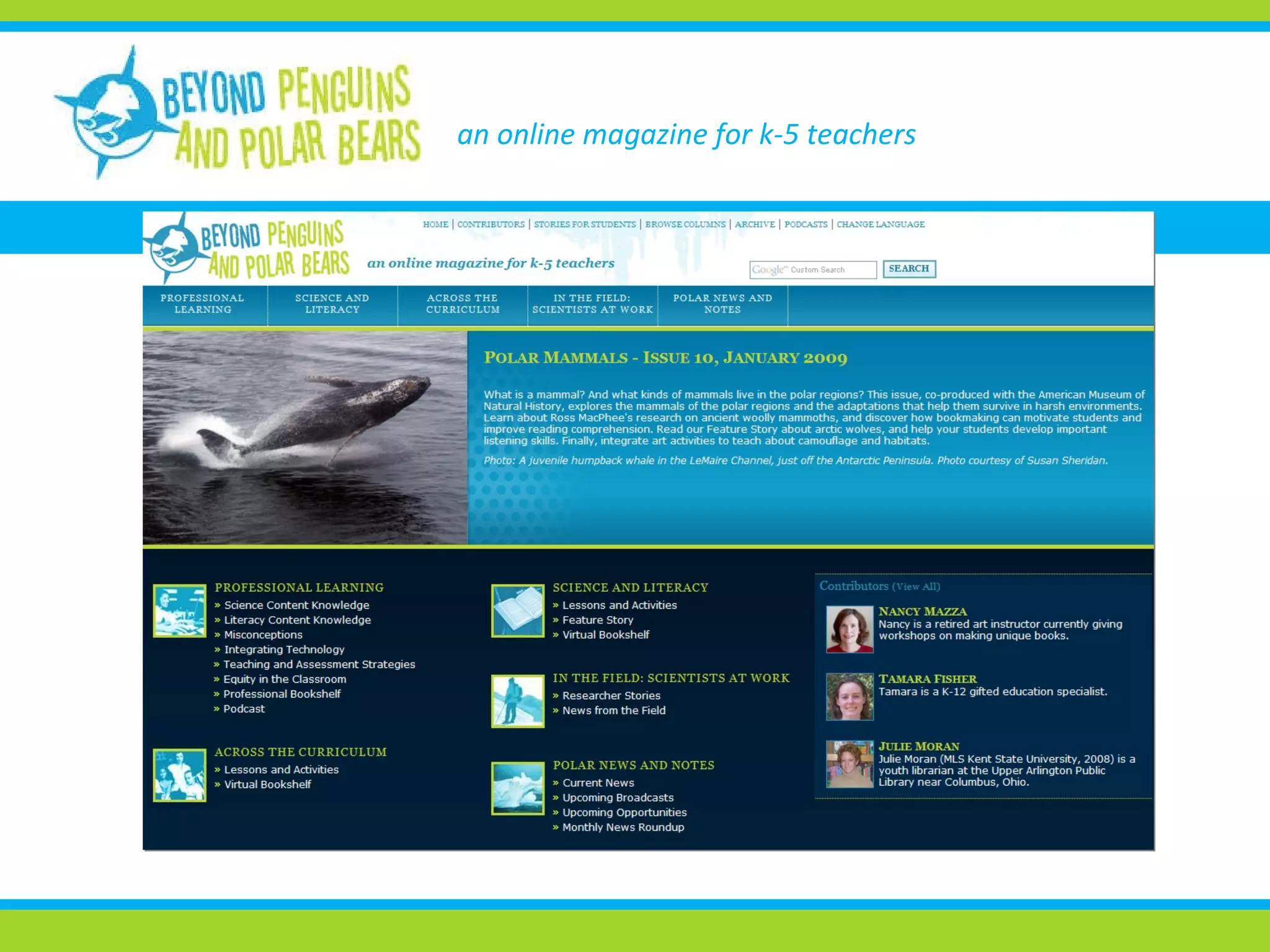 an online magazine for k-5 teachers 