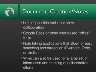 Web 2.0 Tools for Science