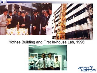 Yothee Building and First In-house Lab, 1996
 