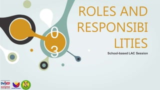 0
3
ROLES AND
RESPONSIBI
LITIES
School-based LAC Session
 