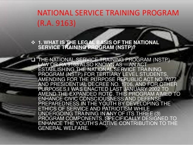 what is nstp law all about what is nstp law all about