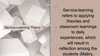 Service-Learning Theory
 