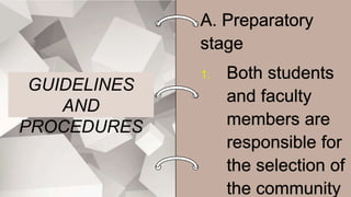 GUIDELINES
AND
PROCEDURES
 
