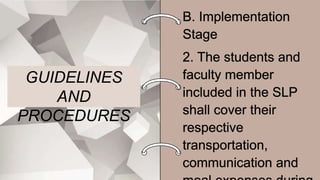 GUIDELINES
AND
PROCEDURES
 
