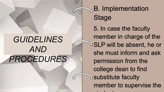 GUIDELINES
AND
PROCEDURES
 