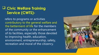 Outreach Program Cwts NATIONAL SERVICE TRAINING PROGRAM-ORIENTATION | PPTX