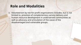 Complementary Organization vlunteer act 0f 2007 ra 9418 grade 10 ste | PPTX
