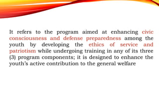 National Service Training Program Presentation | PPTX