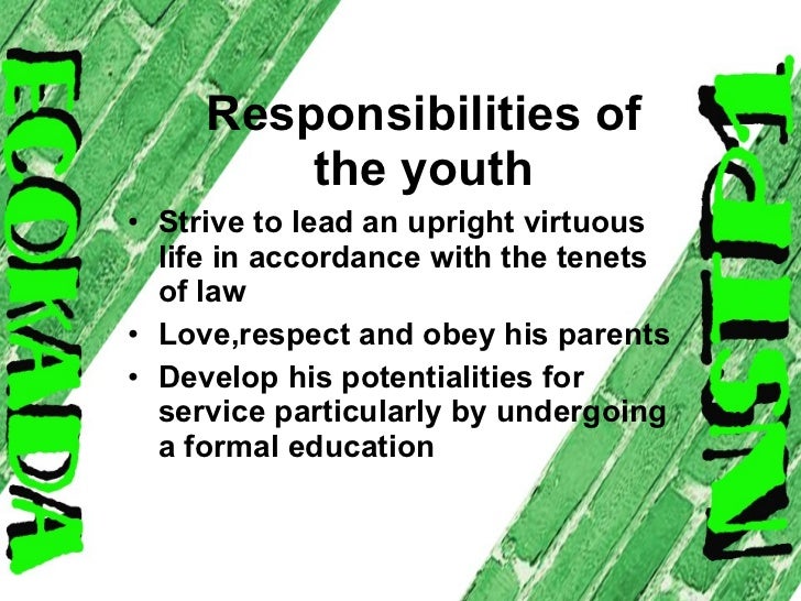 Rights, Duties, and Responsibilities of the Youth