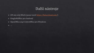 Nástroje na práci s poznámkami v tabletu