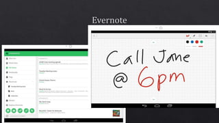 Nástroje na práci s poznámkami v tabletu