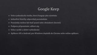 Nástroje na práci s poznámkami v tabletu