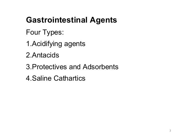 Gastrointestinal Agents/Peptic Ulcers/Function of HCL